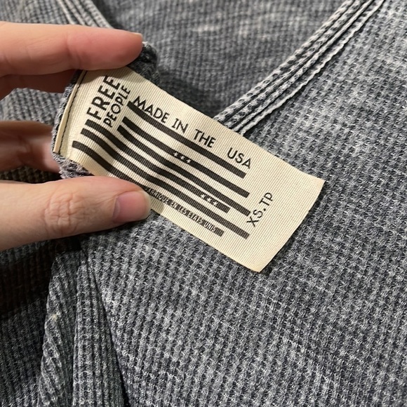 Free People Grey Thermal - Picture 5 of 6